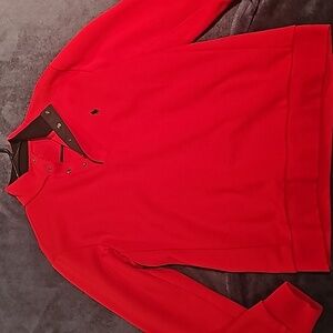 Double-Knit Quarter Snap Pullover